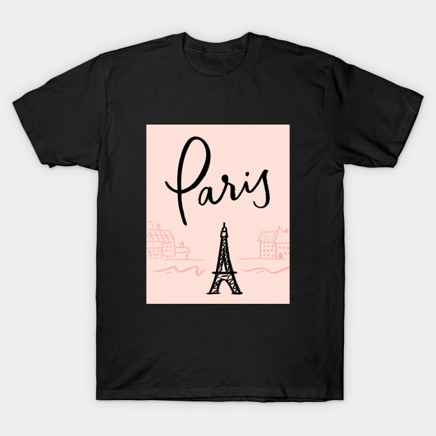 Paris T-Shirt by VictoriaBlackDesigns